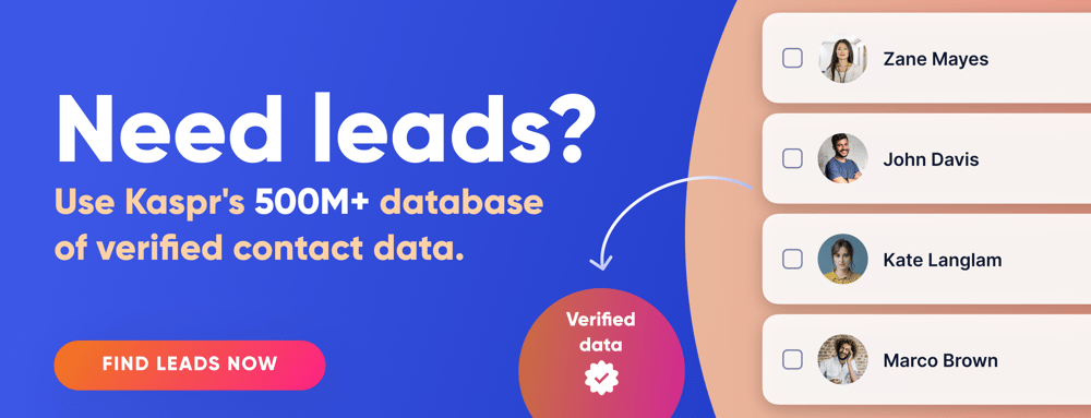 Blog banner CTA - Use Kaspr's 500M+ database