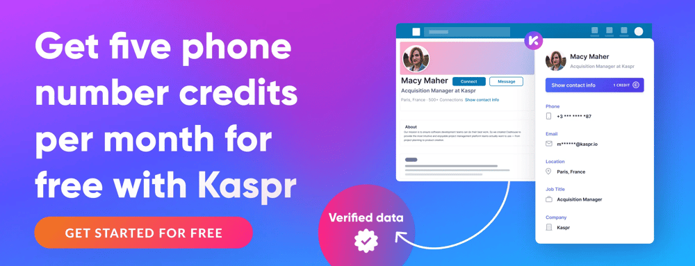 Blog CTA graphic - Five phone number credits per month for free