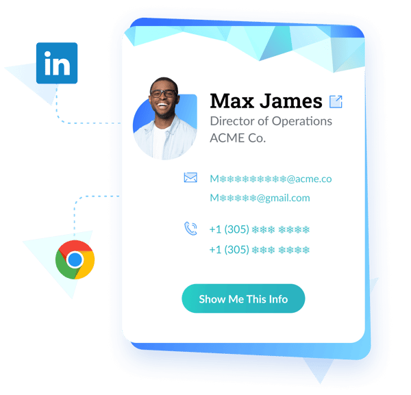 Product graphic showing Datanyze Chrome Extension