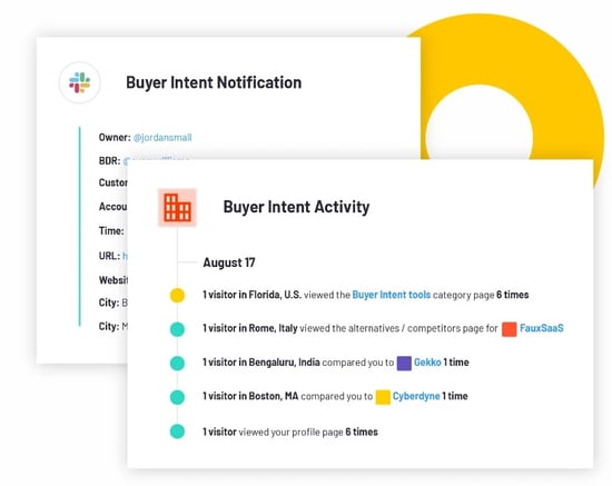 Screenshot of G2 for sales platform