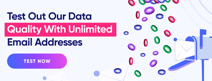 Blog CTA banner - test out our data quality with unlimited email addresses