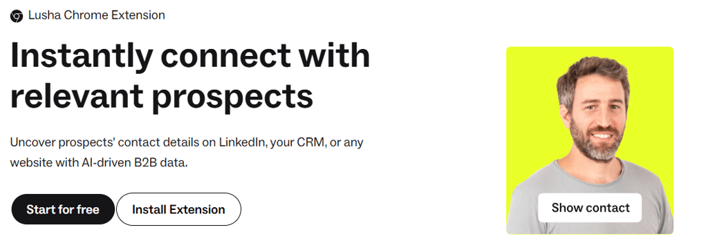 LinkedIn automation tool - Lusha