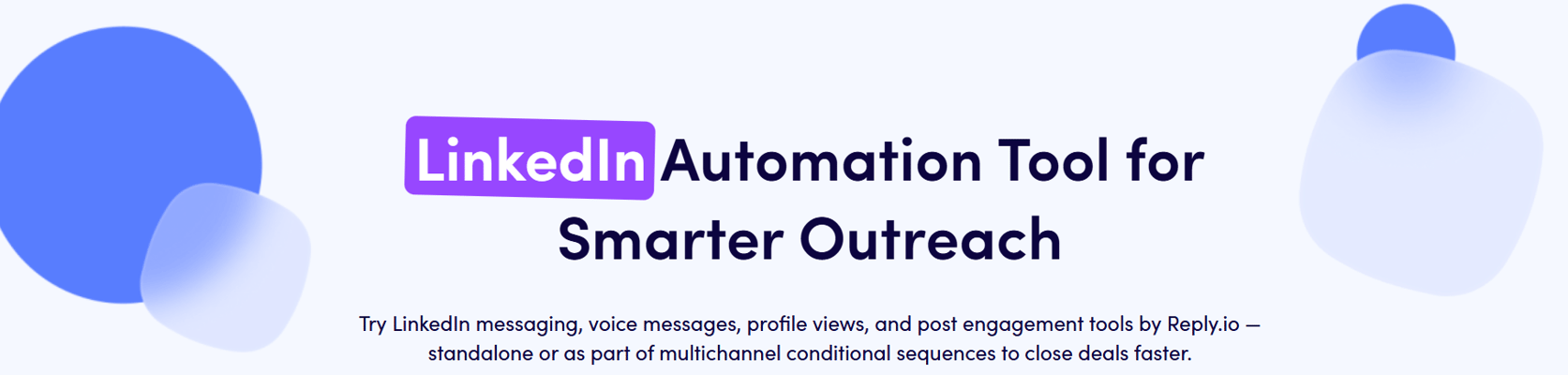 LinkedIn automation tool - Reply.io